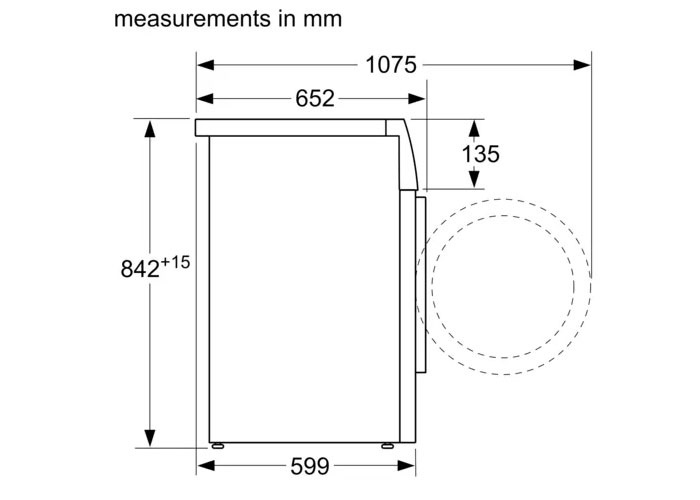 máy sấy độc lập Bosch WTN84201MY  series 4