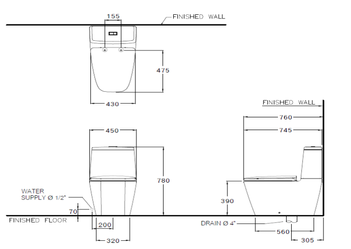 kỹ thuật bồn cầu Cotto C135107