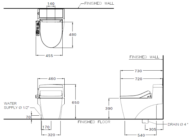 kỹ thuật bàn cầu Cotto C10527(CV3)