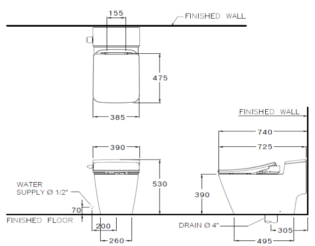  kỹ thuật bàn cầu Cotto C103247(CV8)