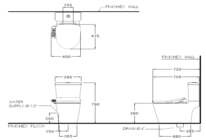 kỹ thuật bàn cầu Cotto C167507(CV6) 