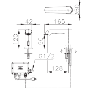  kỹ thuật vòi cảm ứng Điện CT4905AC Cotto