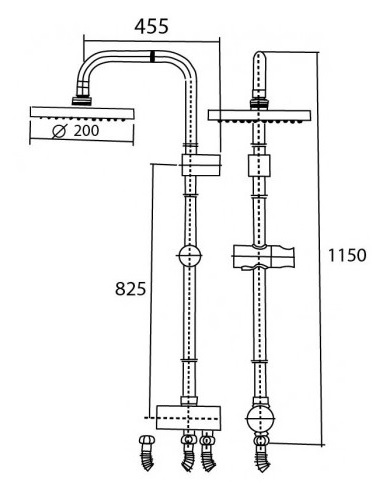 Bản vẽ thân sen cây American WF9071H