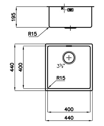 Bản vẽ kỹ thuật chậu 31505SD0 Grohe