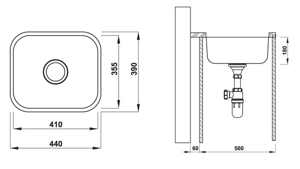 chậu rửa chén Hafele 567.24.000 HS20-SSN1R50