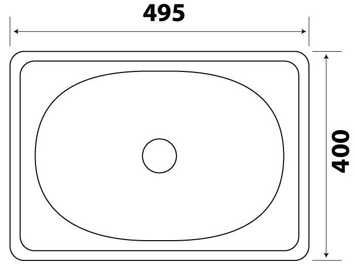 Bản vẽ kích thước chậu rửa chén DX11050 Đại Thành