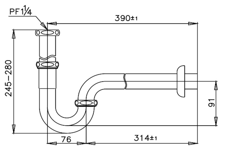 Bản vẽ kích thước co P Cotto CT683AX HM