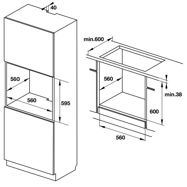 Bản vẽ lò nướng 535.62.511 HO-KT60J Hafele