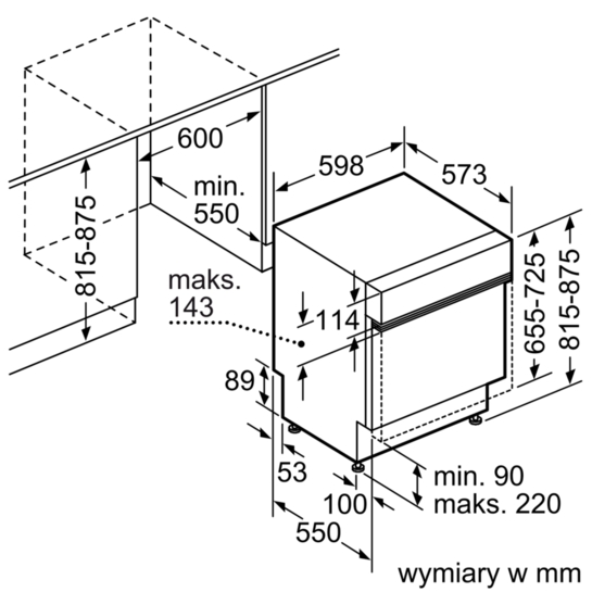 Bản vẽ máy rửa bát SMI46KS01E Bosch