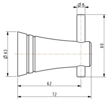 Bản vẽ kích thước móc áo WF6581 American