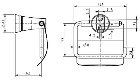 Bản vẽ kcihs thước móc giấy vệ sinh American WF-6586