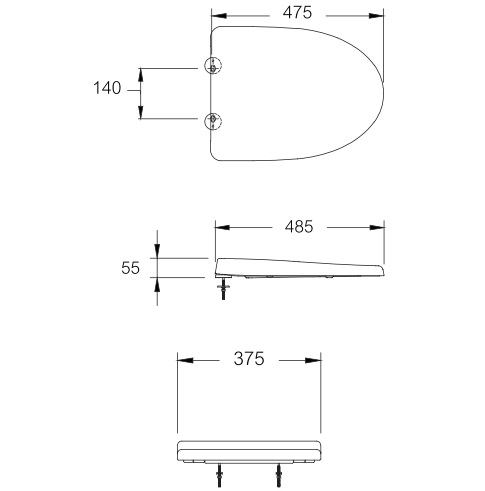 Bản vẽ kích thước nắp C 91252 Cotto