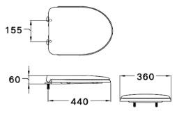 Bản vẽ kích thước nắp C90803 Cotto