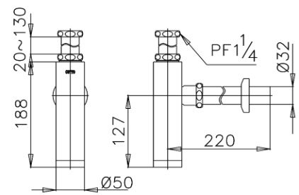 kích thước co P Cotto CT689 HM