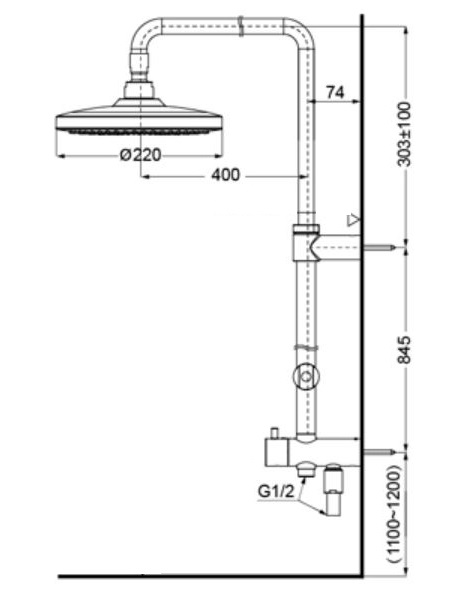 Bản vẽ kỹ thuật thân cây sen TBW01001B1