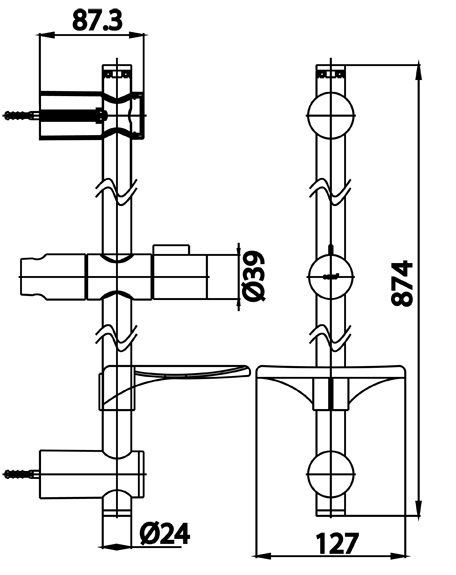 Bản vẽ kĩ thuật thân sen cây CT708(HM) Cotto