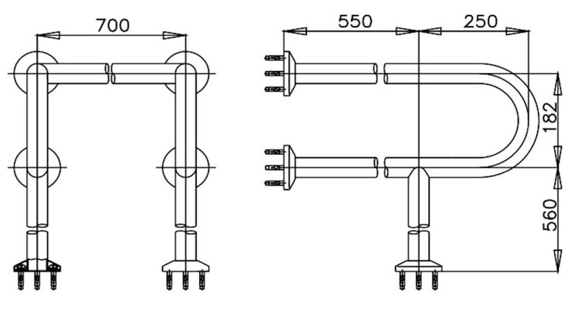 Bản vẽ kích thước tay vịn CT796 Cotto