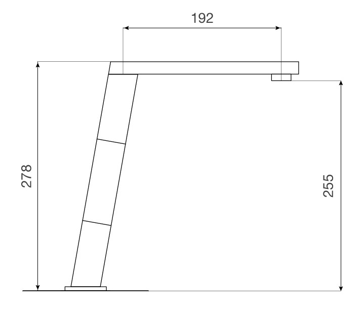 Bản vẽ vòi bếp K131BL Malloca nóng lạnh