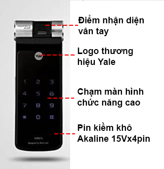 Chi tiết khóa điện tử Yale YDR414