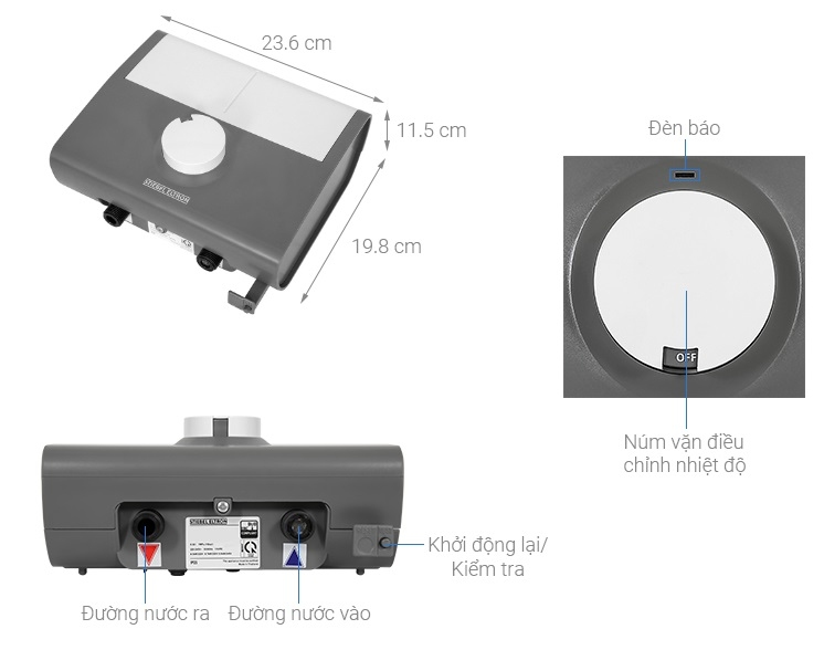 Chi tiết máy nước nóng Stiebel Eltron DDH 6 EC 6000W