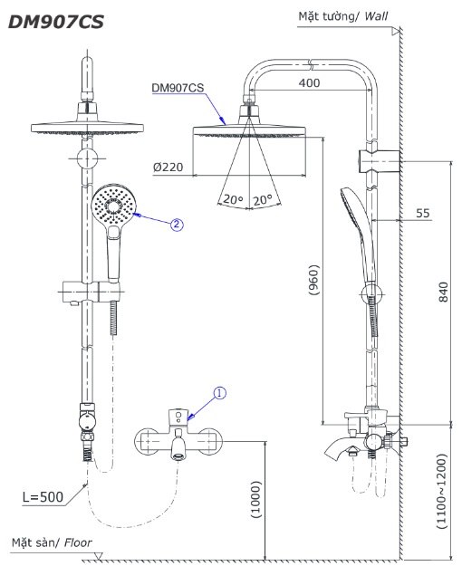 TOTO TBV03427V/DGH108ZR/DM907CS