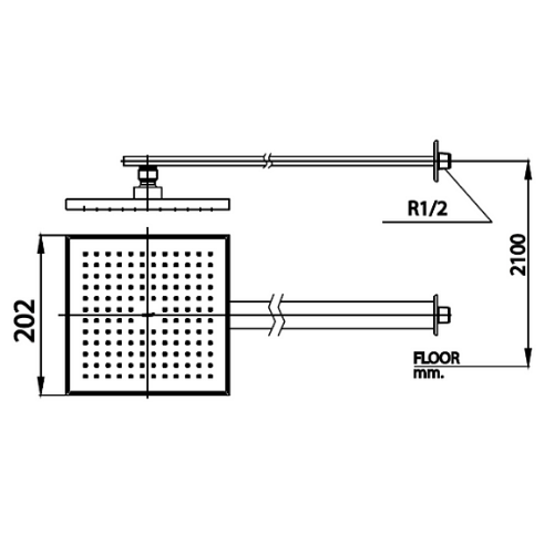 Bản vẽ kĩ thuật bát sen ZF06#BL Cotto